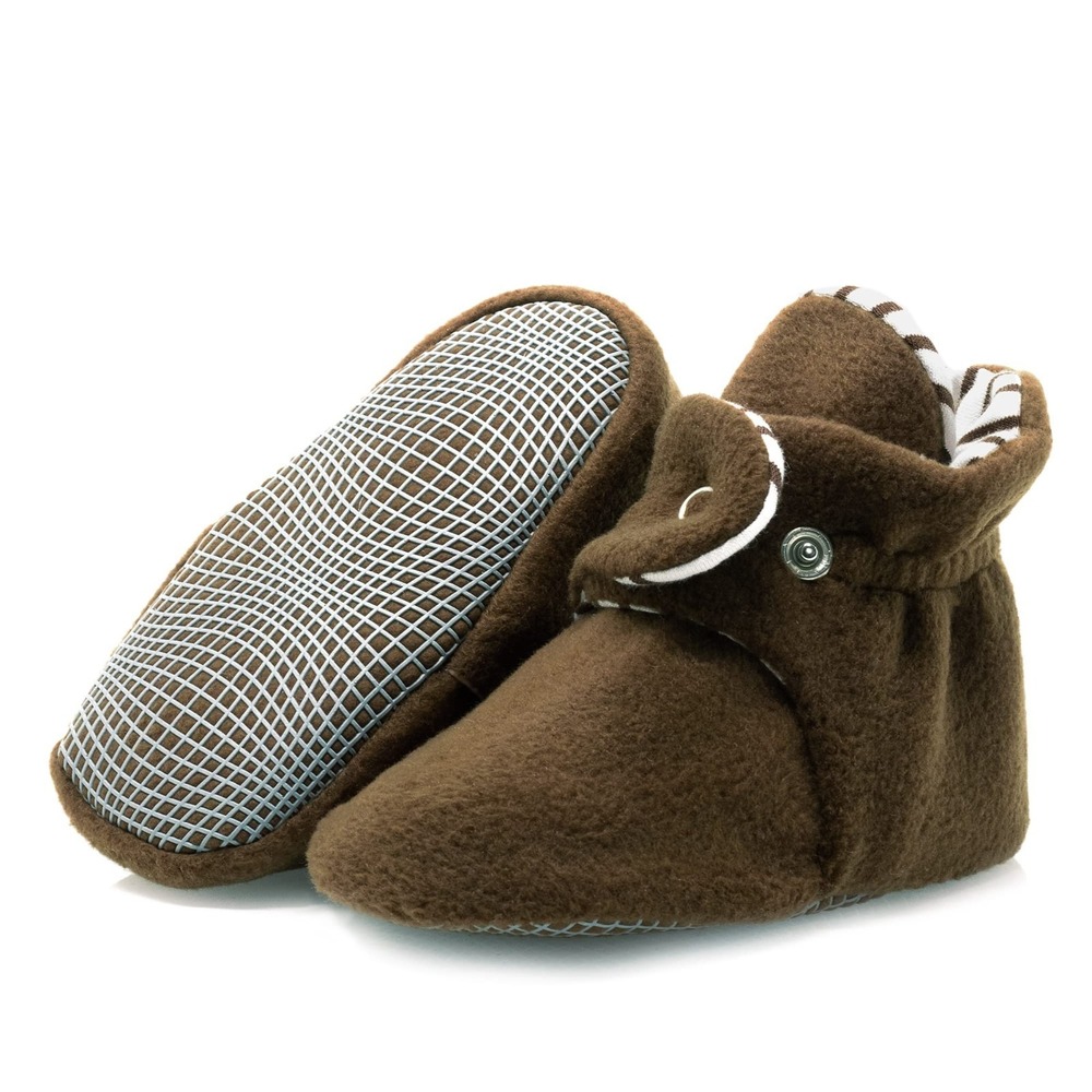 Ellabonna Brown Baby Slippers 12–18 Months Size 4 New in Box